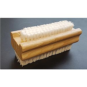95mm Double Sided Nail Brush Wooden (single)