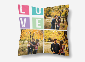 45x45cm Love Collage Pillow 1