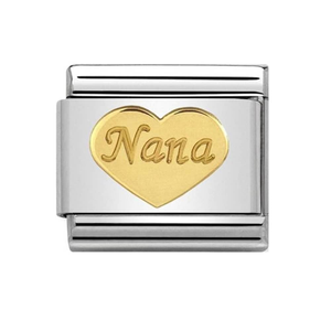 Nomination CLASSIC Gold Symbols Nana Heart Charm 030162/43