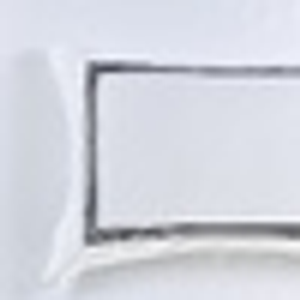 Ambassador Embroidered King Size Pillowcase -1000 TC White with Black