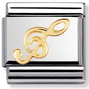 Nomination CLASSIC Gold Music Collection Treble Clef Charm 030117/08