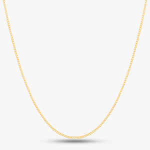 9ct Yellow Gold Fine Curb Chain G10C