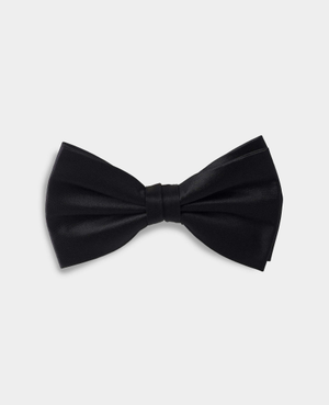 Black Ready Tied Silk Bow Tie