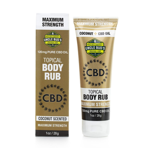 Uncle Bud's CBD Topical Body Rub Gold Box