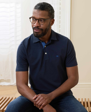 Navy Classic Fit Short Sleeve Polo Shirt