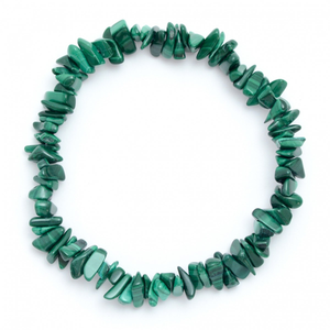 Malachite Crystal Chip Bracelet