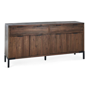 Detroit Solid Hardwood and Metal Extra Large Sideboard