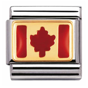 Nomination CLASSIC Gold Canada Flag Charm 030235/05