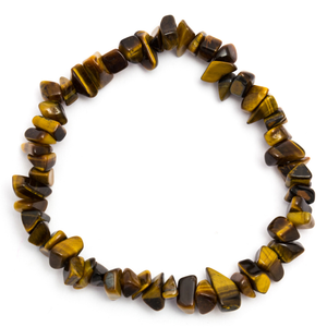 Golden Tiger's Eye Crystal Chip Bracelet