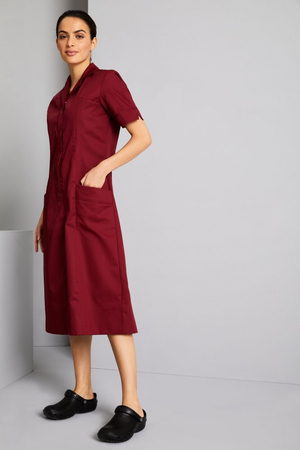 Healthcare Dress, Burgundy