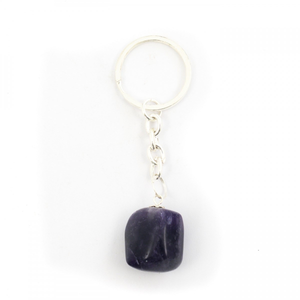 Amethyst Tumblestone Keyring