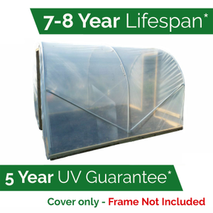 Polytunnel Cover/Sheeting | Clear Polythene Greenhouse Tunnel | 7.3m, 9.2m, 11.1m & 14m Widths - 7.3m, 9m