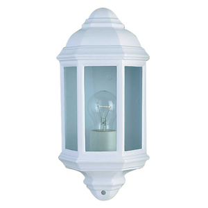 Maine Outdoor Aluminium Half Lantern White IP44