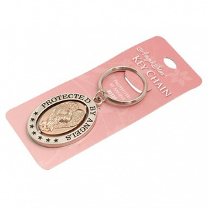 Protected By Angels Spinner Keyring
