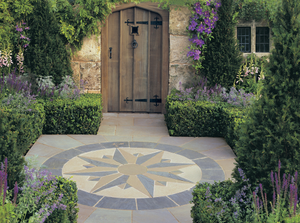 Stonemarket - Vintage Stone Radius Paving - Manor - Compass Points Circle