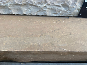 Indian Sandstone Thick Block Steps - Rippon Buff - 1000 x 350mm