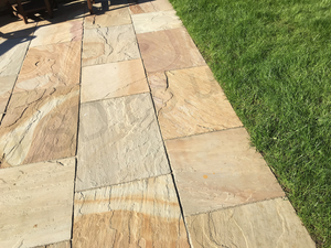 Indian Sandstone Paving - Rippon Buff - Patio Pack - Calibrated