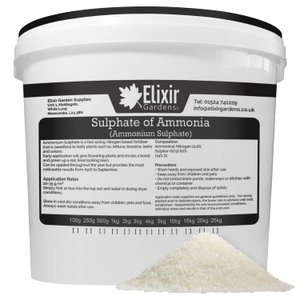 Ammonium Sulphate Fertiliser (21-0-0+24%S) - 1kg, Re-Sealable Tub
