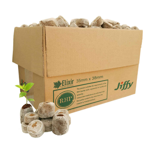 Jiffy 7-C Coir Pellets | Organic & Peat Free | Hydroponic Seed Propagation Plugs - 35mm, 200