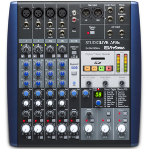 Presonus StudioLive AR8c 8-Ch Mixer w/ Bluetooth & USB Multitrack Recording