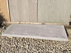 Indian Sandstone Bullnosed Steps - Kandla Grey - 1200 x 350mm - Individual