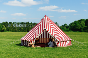 5m Bell Tent 'Summer Fete' 285gsm 100% Natural Canvas