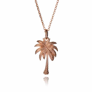 Rose Gold Palm Tree Necklace