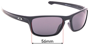 Sunglass Fix Replacement Lenses for Oakley Sliver OO9408 - 56mm Wide