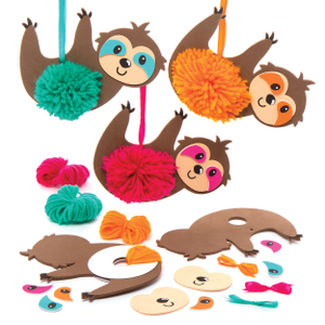 Pompon-Bastelsets Faultier