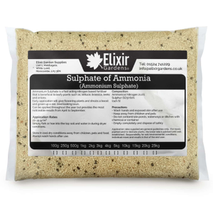 Ammonium Sulphate Fertiliser (21-0-0+24%S) - 500g, Polythene Bag