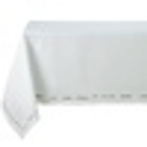 Langham Plain Tablecloth White