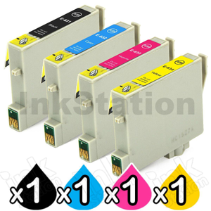 4 Pack Compatible for Epson T0631-T0634 series [1BK,1C,1M,1Y]