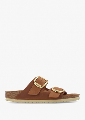 Arizona Big Buckle Tan Mules