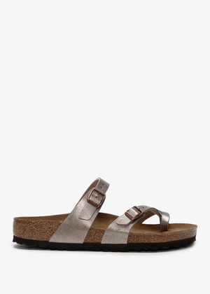 Mayari Graceful Taupe Birko-Flor Thong Sandals