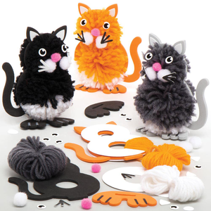 Kits de chats en pompons à assembler