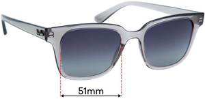 Sunglass Fix Replacement Lenses for Ray-Ban RB4323 - 51mm Wide