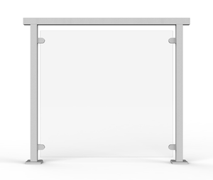 Forma - Glasräcke i aluminium