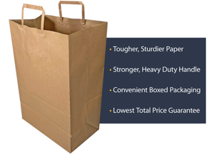 Bag Paper Grocery Bags 1/6 BL With Handle Kraft Sack