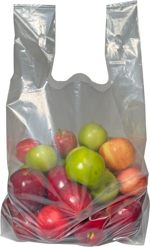12" x 7" x 22" + 7" Clear Super Duty Square Bottom 1/2 Peck Bags