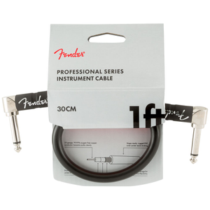 Fender Professional Series Instrument Cable - Angle / Angle - 1' (Black)