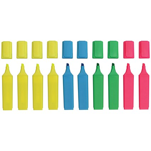 Hi-Glo Highlighter Chisel Tip Assorted (Pack of 10) 8440PK10