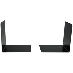 Metal Bookends Heavy Duty Black, 140mm Medium, One Pair