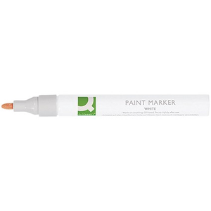 Q-Connect Paint Marker Pen Medium White (10 Pack) KF14452