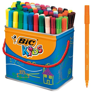 Bic Kids Visa Felt Tip Pens Fine Tip Assorted (Pack of 84) 829013
