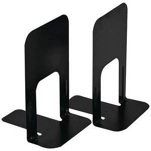 Block Deluxe Large Bookends, 230mm, Black, One Pair