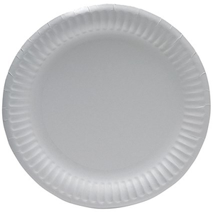 Paper Plate, 228mm, White, Pack of 100