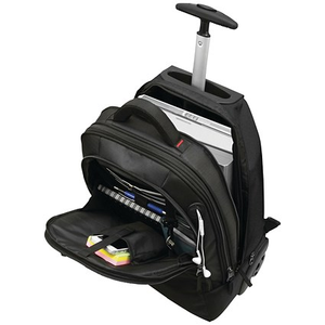 Monolith 2 In 1 Wheeled Laptop Backpack, For up to 15.6 Inch Laptops, Black