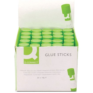 Q-Connect Glue Stick 10g (25 Pack) KF10504Q