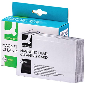 Q-Connect Card Reader Cleaning Card, Pack of 20