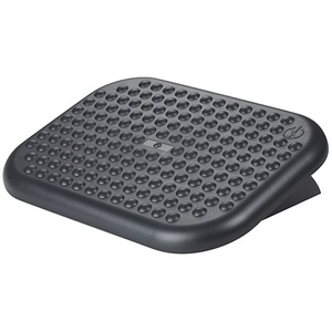 Q-Connect Economy Footrest, Tilt Action Platform, Black